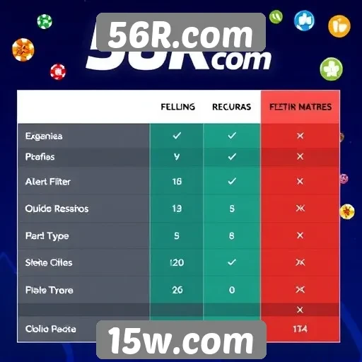 Comparação entre 56R.com e outros sites de jogos